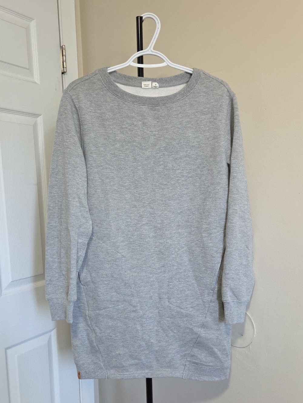 tentree Heather Gray Crewneck Sweatshirt Dress